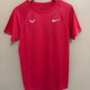 Nike Court Rafa Challenger Tennis Shirt Nadal Federer Alcaraz Pink Men's S NEW